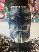 Load image into Gallery viewer, TRILL Distressed Jean Skirt, size XL. #970
