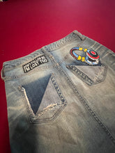 Load image into Gallery viewer, Recycled Jean Skirt, size 10/30, #17r
