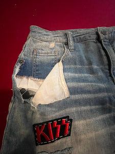 Recycled Jean Skirt, size 10/30, #17r