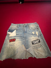 Load image into Gallery viewer, Recycled Jean Skirt, size 10/30, #17r
