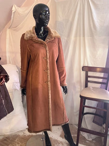 Faux Leather Trench, Size XL  #1497