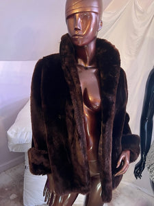 Vintage Fur Coat, size M, #1746