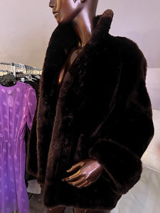 Vintage Fur Coat, size M, #1746