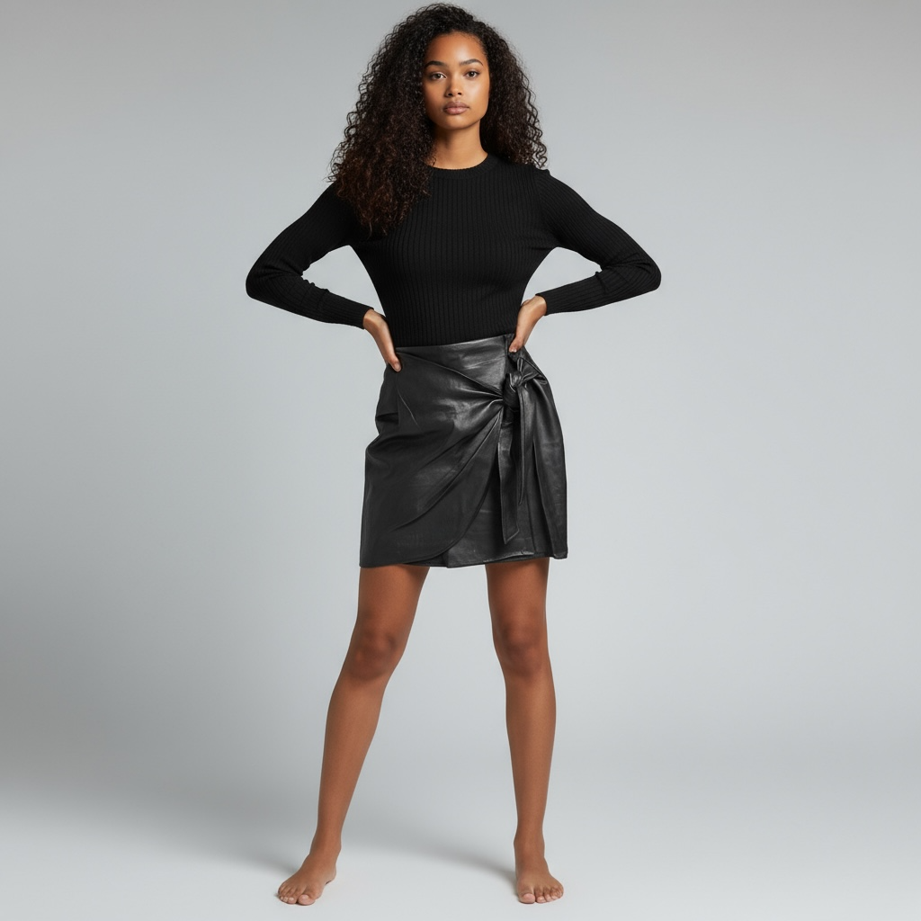 EXPRESS FAUX LEATHER MINI, Size 8. #875
