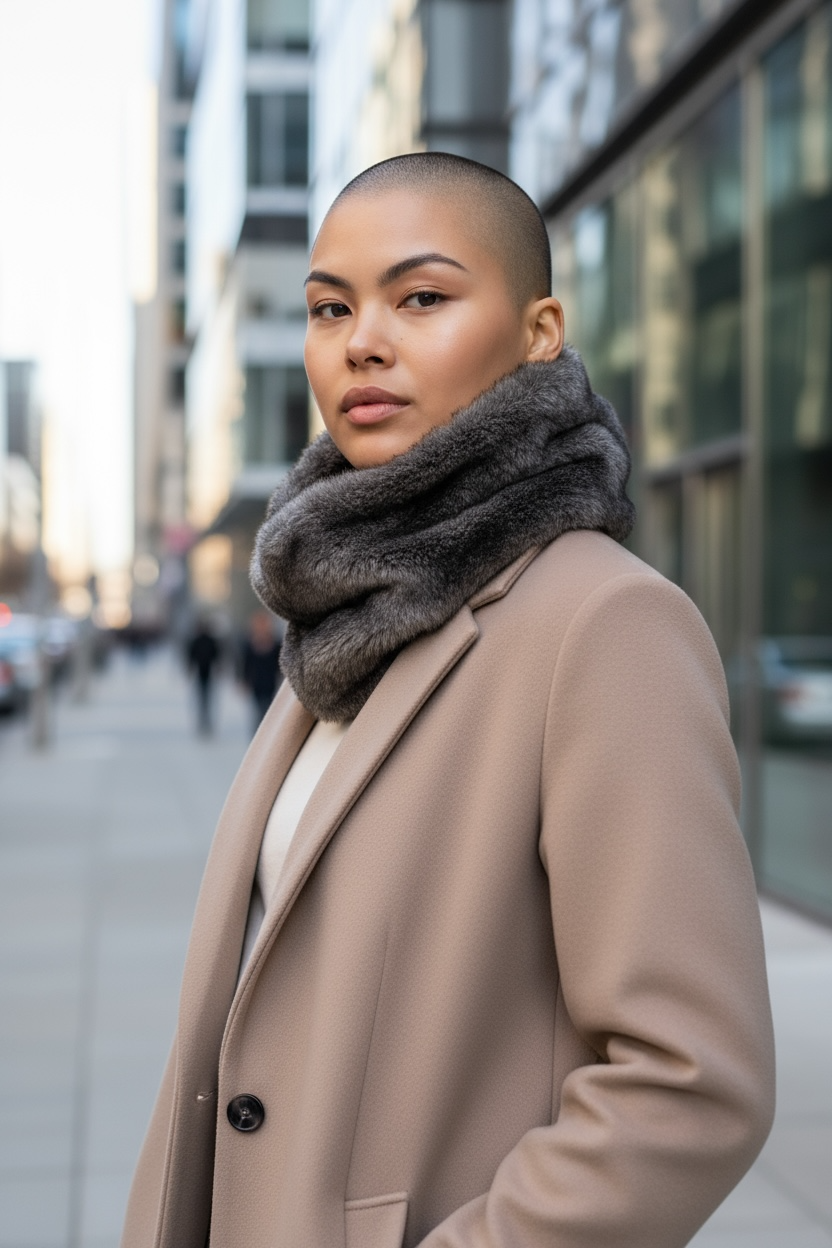 FAUX FUR NECK WRAP  #1408