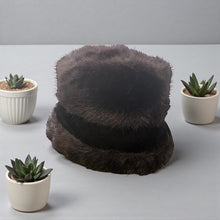 Load image into Gallery viewer, Faux Fur Bucket Hat, size OSFM  #1444

