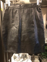 Load image into Gallery viewer, Via Max Black Leather Skirt, size 9  #338
