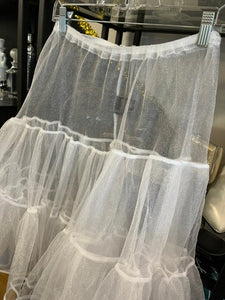 Sheer Ruffle Skirt, size M.  #952