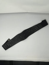 Load image into Gallery viewer, Black Leather belt, size S/M  #337
