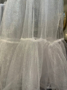 Sheer Ruffle Skirt, size M.  #952