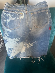 Customized Jean skirt, size 4, #3118