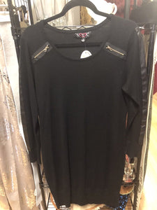 CASUAL BLACK DRESS, size 1X  #8564