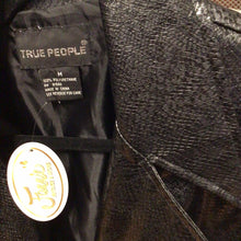 Load image into Gallery viewer, TRUE PEOPLE FAUX LEATHER COAT, size M  #1171
