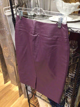 Load image into Gallery viewer, VINTAGE PURPLE LEATHER SKIRT, size 4  #1524

