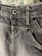 Load image into Gallery viewer, Cache Gray Jean Skirt, size 4. #850
