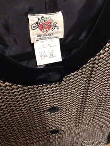 VINTAGE LONG SUIT JACKET, size 16  #3110