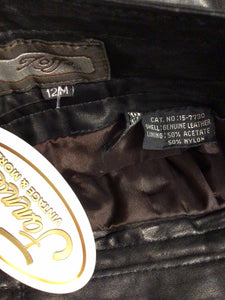 GENUINE LEATHER PANTS, size 12  #1502