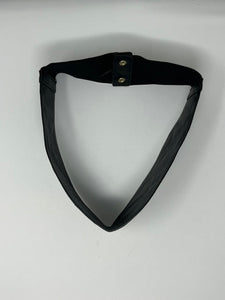 Black Leather belt, size S/M  #337