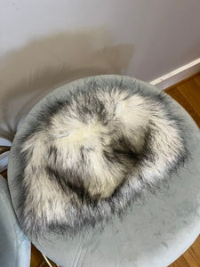 Faux Fur Puff Winter Hat, size OSFM  #1445