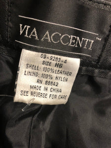 Baggy Leather Capri, size 20/2X #153