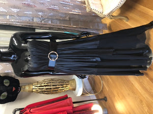 Sexy Black Strapless, Size 4  #3194