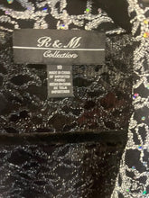 Load image into Gallery viewer, R &amp; M Collection evening Sequins Blazer, size 10  #3058
