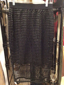ANN TAYLOR BLACK NETTED SKIRT, size XS  #70
