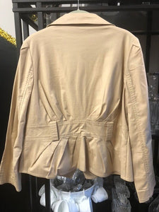 Taupe cloth blazer, size 14  #3070