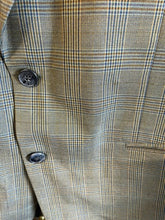 Load image into Gallery viewer, Plaid design blazer, size 44  #1165

