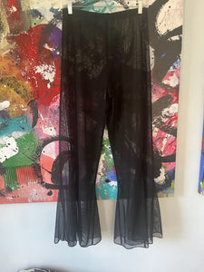 Sheer Black Pants, size M, #1184