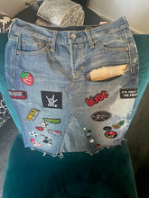 Load image into Gallery viewer, Customized Jean skirt, size 4, #3118
