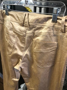 CACHE Gold Pants, size 10  #1158