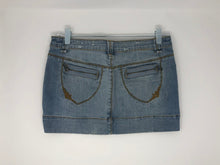 Load image into Gallery viewer, DECREE Jean skirt, size 7. #3413
