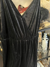 Load image into Gallery viewer, Black Velvet Jumpsuit, size M  #359
