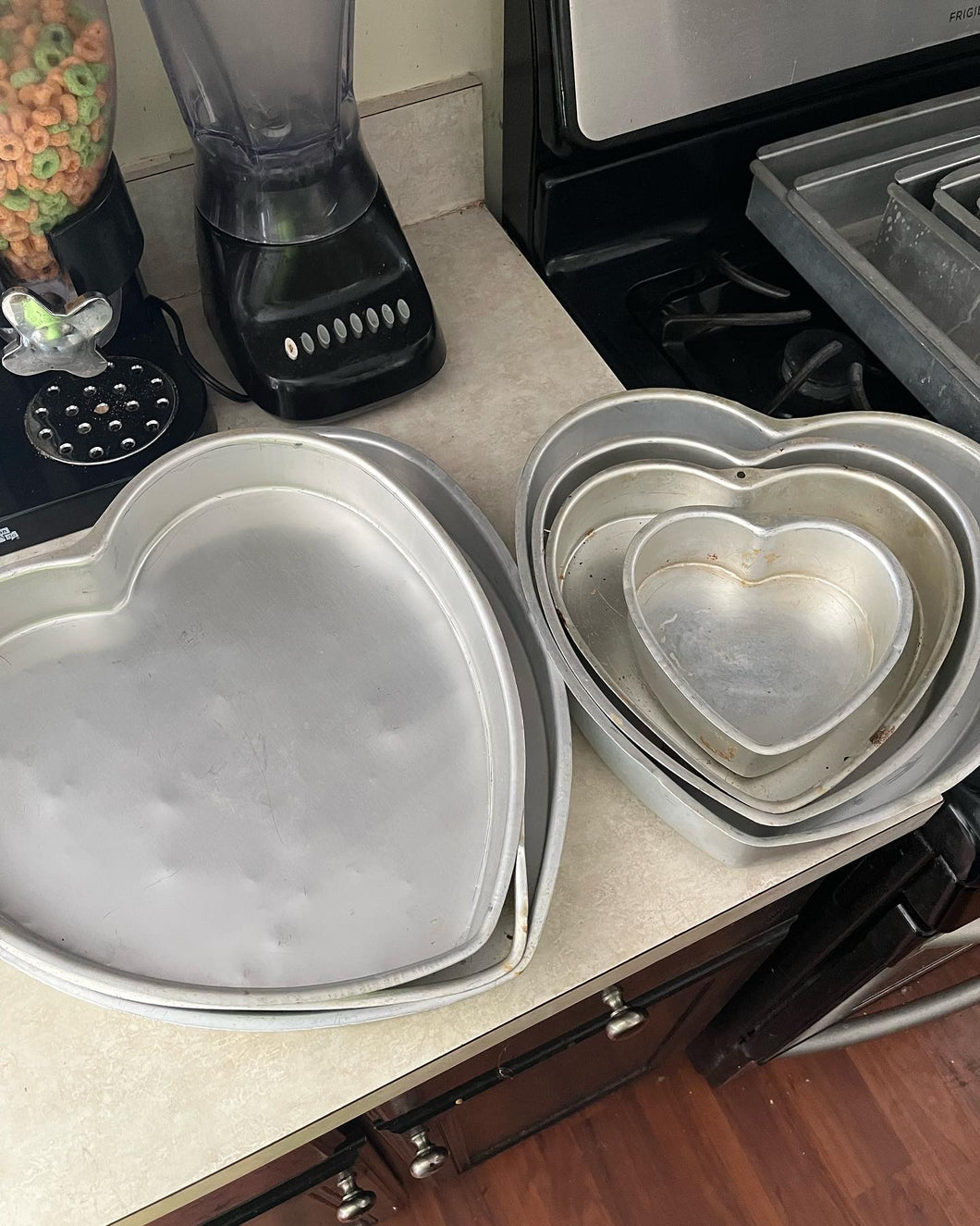 Heart Shaped Cake Pans  #2995