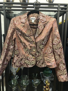 Vintage Metallic Blazer, size 14  #3079