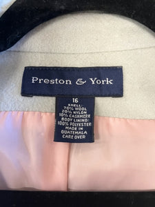 Preston & York Coat, size 16. #1723