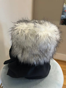 Faux Fur Puff Winter Hat, size OSFM  #1445