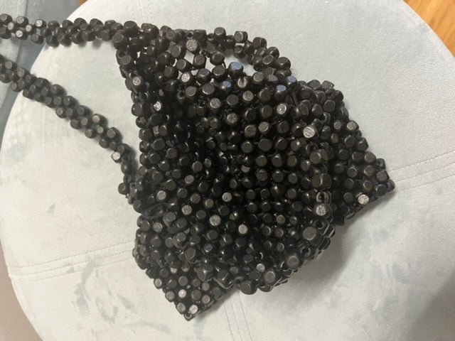 Black beaded Bag #184