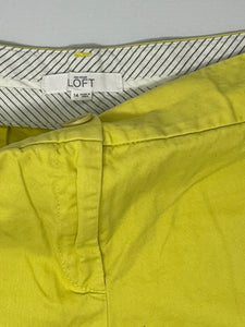 loft yellow shorts, size 14  #3526