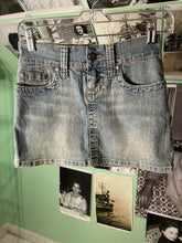 Load image into Gallery viewer, Hydraulic Jean Skirt, size 00. #3443
