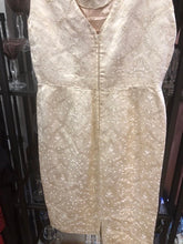 Load image into Gallery viewer, Metallic Gold Cocktail Dress, size 10  #421
