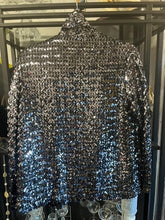 Load image into Gallery viewer, Metallic Sequins Blazer, size M  #3046
