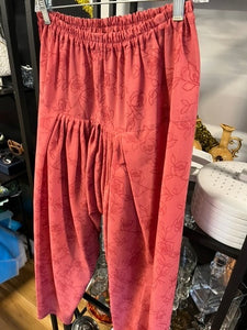 Rose Gypsy Pants, size M  #1214