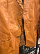 Load image into Gallery viewer, Vintage Leather Blazer/Coat, size M  #1523
