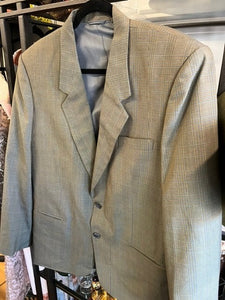 Plaid design blazer, size 44  #1165