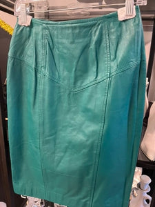 Chia Leather Skirt, size 10  #1489