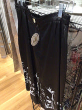 Load image into Gallery viewer, EVENING BLACK SATIN SKIRT, size L. #872
