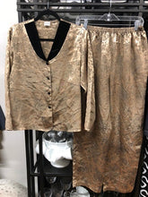 Load image into Gallery viewer, METALLIC GOLD SATIN SET, size M  #1460
