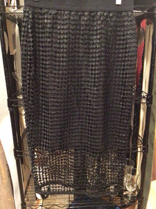 ANN TAYLOR BLACK NETTED SKIRT, size XS  #70